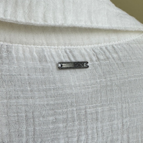 Roxy Summer Limonade White Shirt Dress for Women, Beach Coverup, Medium, NWT - Picture 14 of 16